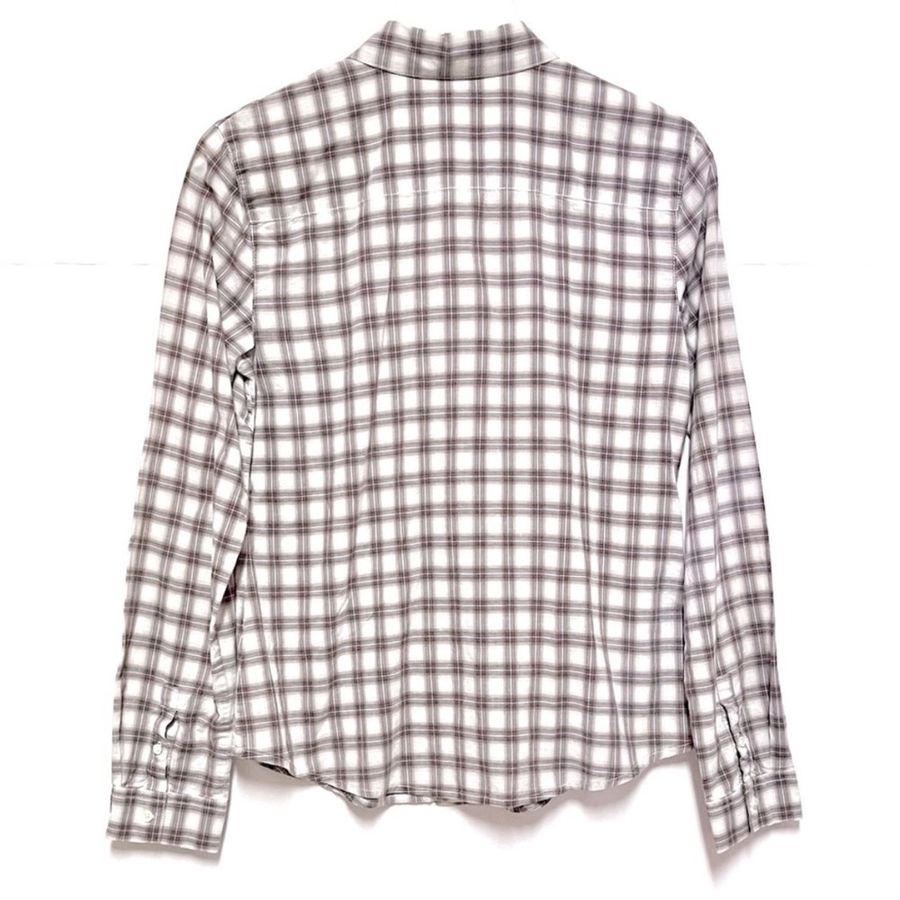 James Perse Tomboy Plaid Button Down Shirt - Size 3 - Picture 3 of 8